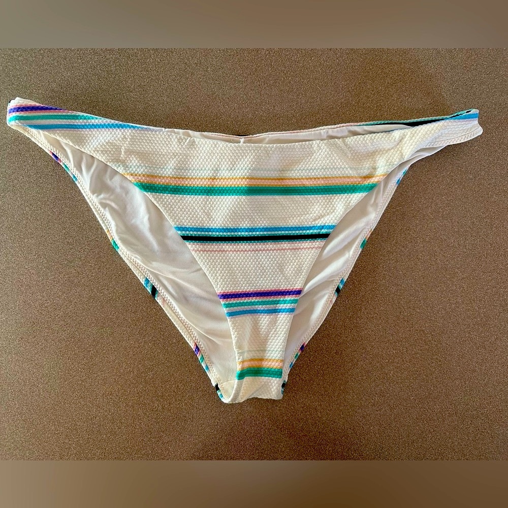 O’Neill Striped Bikini Swim Bottoms - NWT